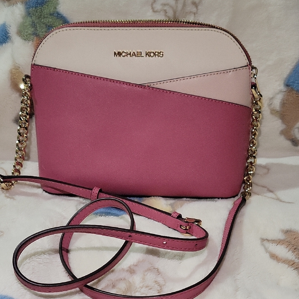 Michael Kors Two-Tone Pink Crossbody Bag